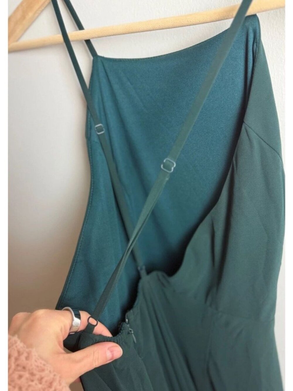 Lulus Mythical Kind Of Love Dark Green Maxi Dress Size Medium Women’s - Picture 6 of 8